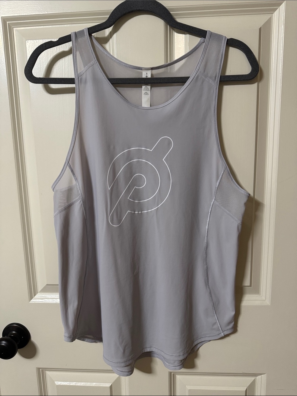 lululemon athletica Peloton Light Grey Sculpt Performance Tank